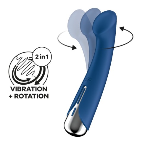Vibrator Special Spinning G-spot 1, Albastru, 16.5 Cm