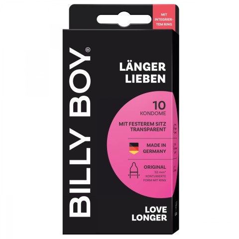 BILLY BOY, Prezervative Billy Boy Love Longer 10 Buc, pasiune.ro