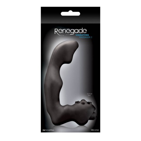 Jucarii Barbati, Stimulator Prostata Renegade Vibrating Massager I, Negru, 16.5 Cm, pasiune.ro
