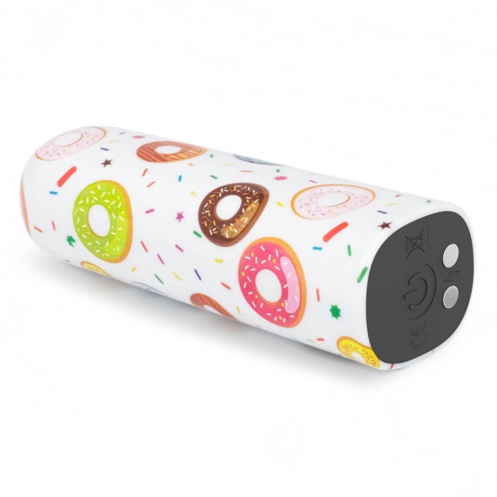 Glont Vibrator Reincarcabil Donut Massager, Multicolor, 8.5 Cm