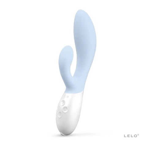 LELO, Vibrator Rabbit Ina 3, Bleu Ciel, 20 Cm, pasiune.ro