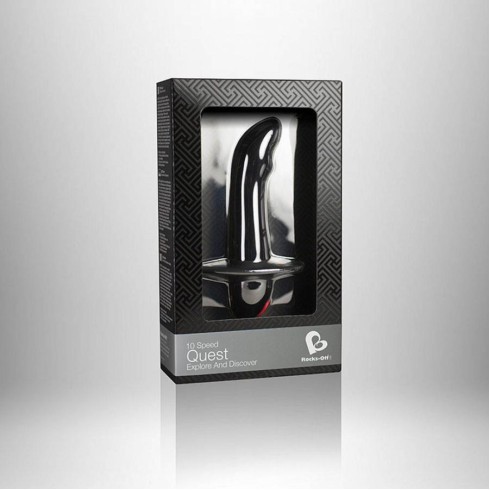 anal, Vibrator Anal Quest, Negru, 11 Cm, pasiune.ro