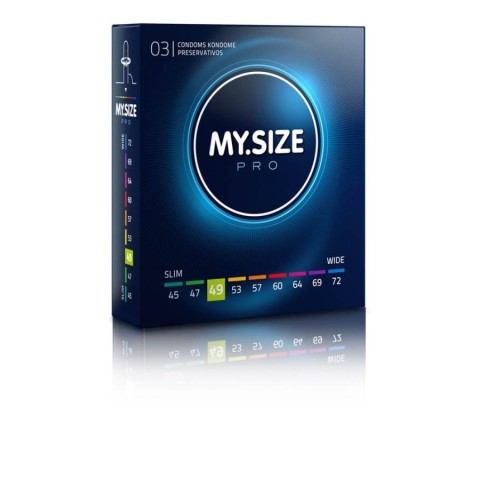 My Size pro, Prezervative My Size Pro Diametru 49 Mm (3 Buc.), pasiune.ro