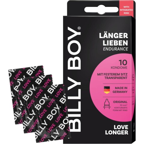 BILLY BOY, Prezervative Billy Boy Love Longer 10 Buc, pasiune.ro
