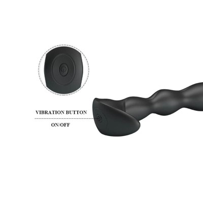 Dop Anal Cu Vibratii Special Anal Massager, Negru, 14.5 Cm