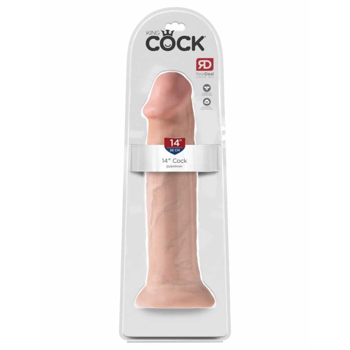 Dildo Clasic King Cock, Natural, 35 Cm