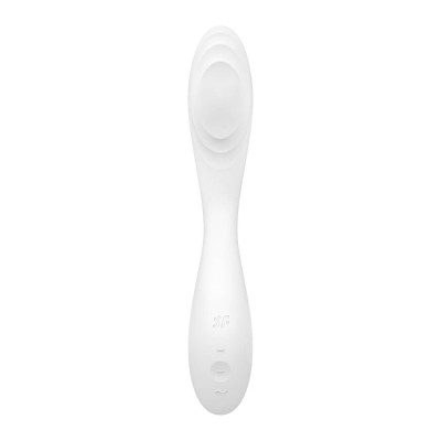 Vibrator Punctul G Rrrolling Pleasure, Alb, 22 Cm