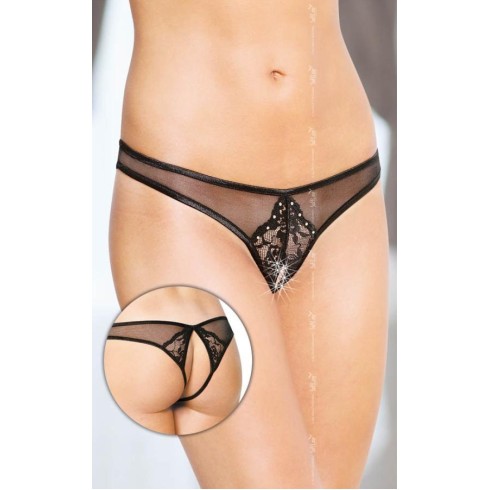 thongs, Thongs 2442 - Black {} S/m, pasiune.ro