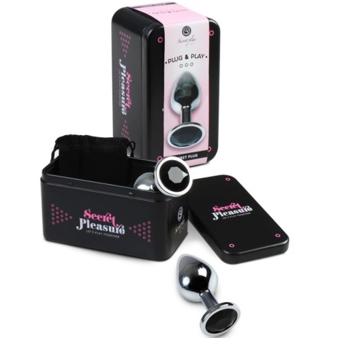 metal, Plug Anal Metal Negru S, pasiune.ro