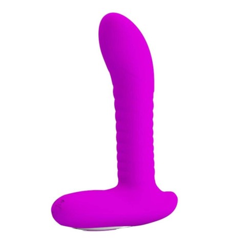 Vibratoare Anale, Vibrator Anal Cu Bile Rotative Si Telecomanda, Violet, 15.5 Cm, pasiune.ro
