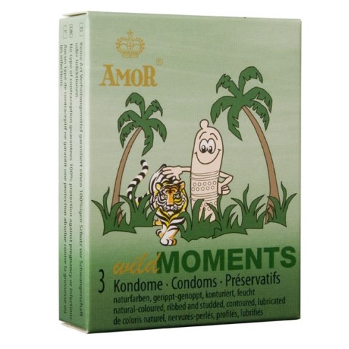 prezervative, Prezervative Amor Wild Moments, 3 Buc., pasiune.ro