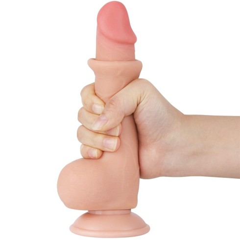 Dildo Realistic Sliding Skin Dual Layer Ii, Natural, 19 Cm
