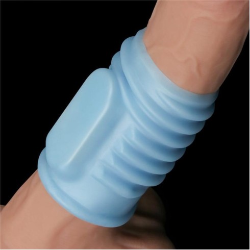 manson, Inel / Manson Penis Cu Vibratii Spiral Knights, Albastru, pasiune.ro