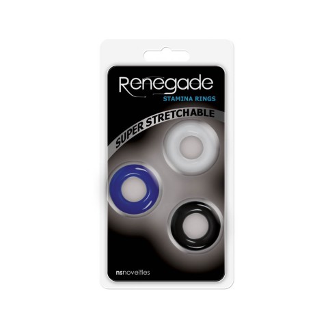 NS Toys, Set 3 Inele Penis  Renegade Stamina Rings, pasiune.ro