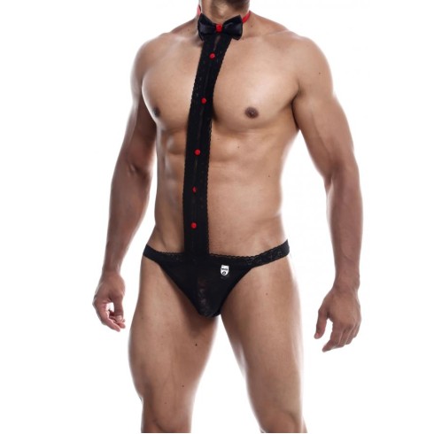 Costum Sexy Din Dantela Mob Tuxedo