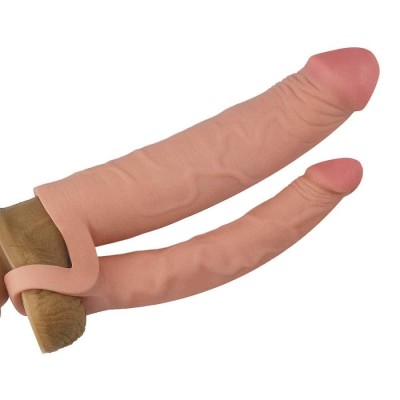 Extensie/manson Penis Dublu, Natural, +5 Cm