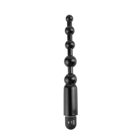 Pipedream - Anal Fantasy Collection, Dildo Anal Cu Vibratii Pentru Incepatori Power Beads, Negru, pasiune.ro