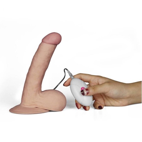 vibrator, Vibrator Realistic The Ultra Soft Dude, Natural, 17 Cm, pasiune.ro