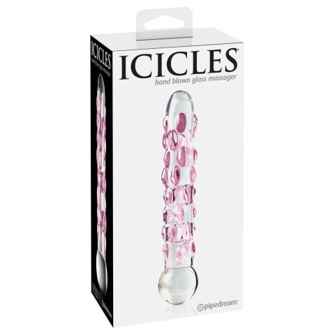 Pipedream - Icicles, Dildo Clasic Din Sticla Icicles No. 07, pasiune.ro
