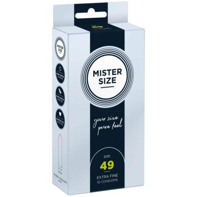 Pachet 10 Prezervative Mister Size (49 Mm)