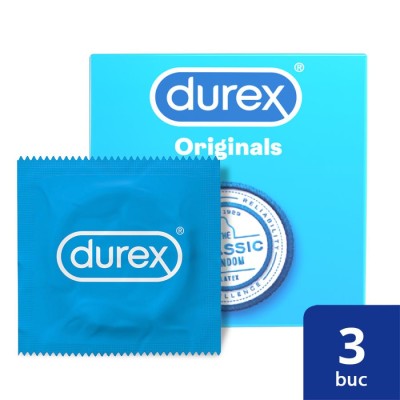Prezervative Durex Classic, 3 Buc 