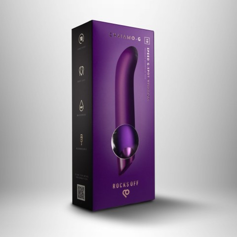 Rocks-Off, Vibrator Punctul G Chaiamo G, Mov, 15 Cm, pasiune.ro