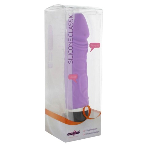 Vibratoare Realistice, Vibrator Realistic Silicone Classic, Lila, 20 Cm, pasiune.ro