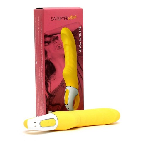 Satisfyer, Vibrator Yummy Sunshine, Galben, 22.5 Cm, pasiune.ro