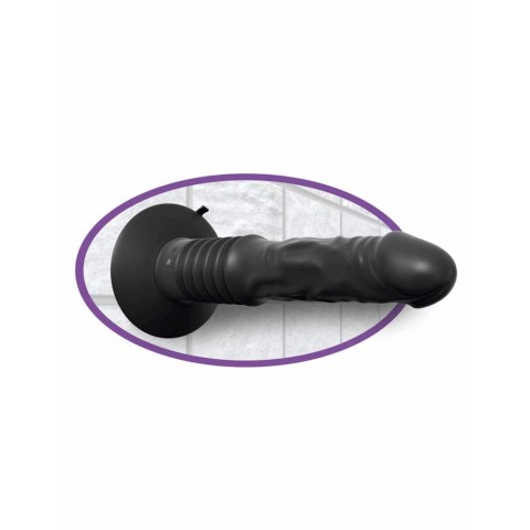 Pipedream - Anal Fantasy Elite Collection, Vibrator Anal Vibrating Ass Fucker, Negru, 30 Cm, pasiune.ro