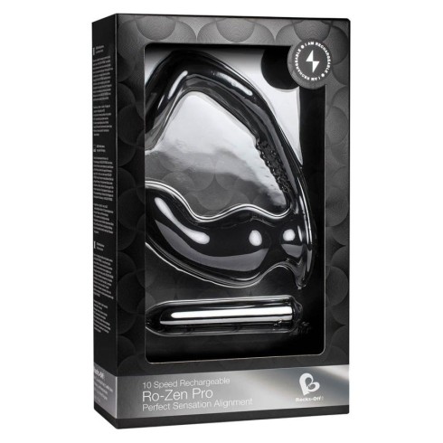 anal, Vibrator Anal Ro-zen Pro 10 Viteze, Negru, 12.5 Cm, pasiune.ro