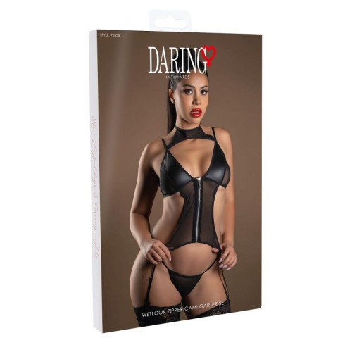 top, Set Top Cu Jartiera Si Tanga Wetlook Daring Intimates , pasiune.ro