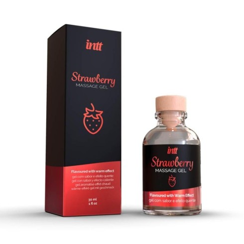 stimulant, Gel Stimulant Cu Efect Incalzire Si Aroma Capsune, 30 Ml, pasiune.ro