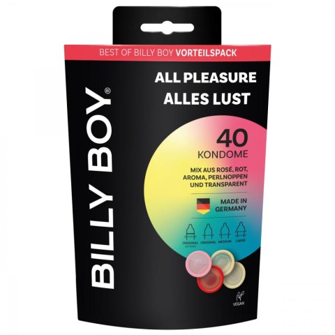 BILLY BOY, Prezervative Billy Boy All Pleasure 40 Buc, pasiune.ro
