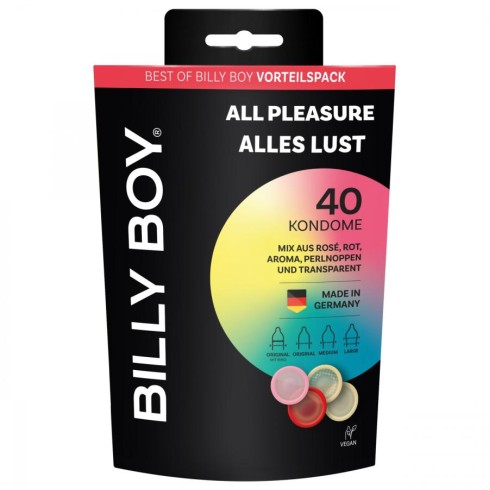 prezervative, Prezervative Billy Boy All Pleasure 40 Buc, pasiune.ro