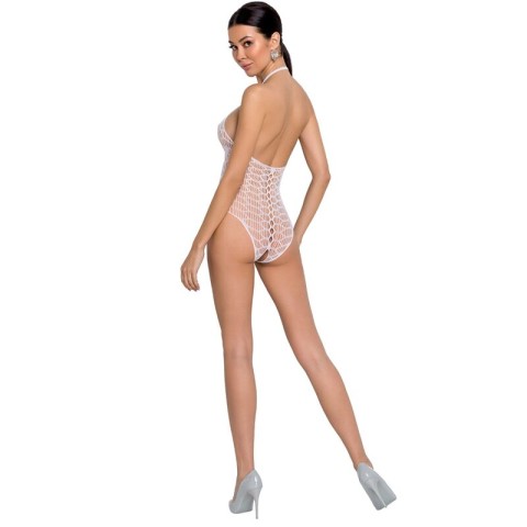 Body, Body Cu Crapatura Passion Bs087 Alb, pasiune.ro
