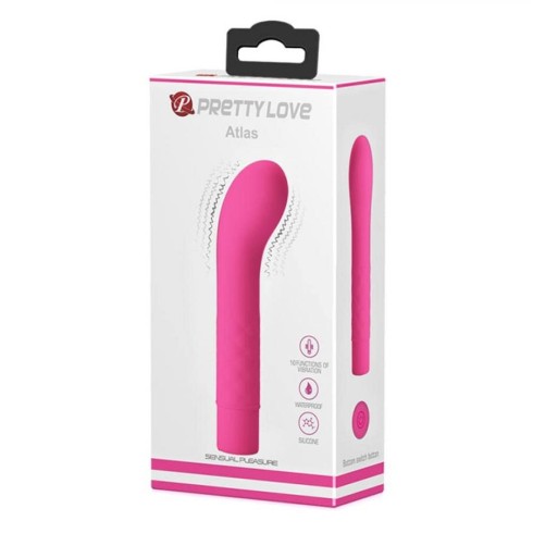 pretty, Vibrator Special Atlas, Roz, 14 Cm, pasiune.ro