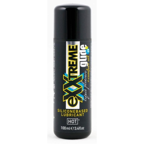 silicone, Lubrifiant Anal Pe Baza De Silicon Exxtreme Glide + Comfort Oil, 100 Ml, pasiune.ro