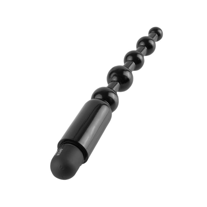 Dildo Anal Cu Vibratii Pentru Incepatori Power Beads, Negru