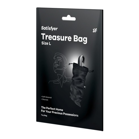 Saculet Transport Jucarii Erotice Treasure Bag, L, Negru