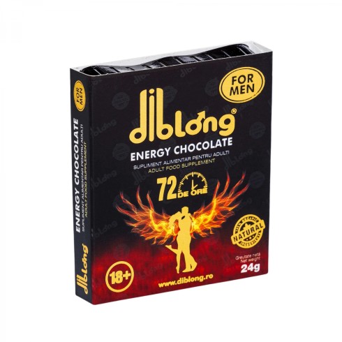 afrodisiac, Ciocolata Afrodisiac Diblong Energy Chocolate, Pentru Barbati, 24 Gr, pasiune.ro