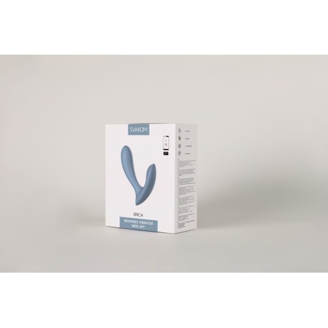 Svakom, Vibrator Punctul G Erica, Bleu, pasiune.ro