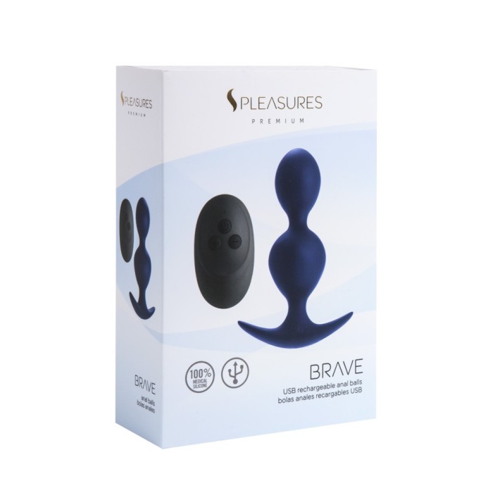 Vibrator Anal Blue, Albastru, 12 Cm 6