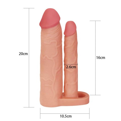 Mansoane penis, Extensie/manson Penis Dublu, Natural, +5 Cm, pasiune.ro