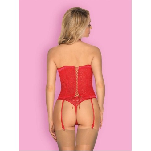 thong, Flameria Corset & Thong L/xl L/xl, S/m, pasiune.ro