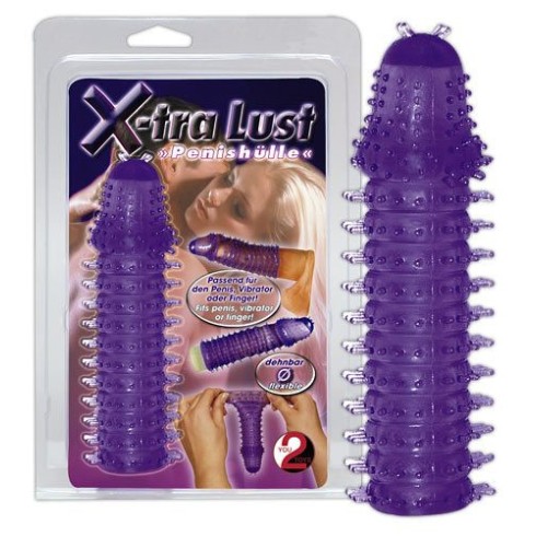 you2toys, Extensie/manson Penis Sleeve X-tra Lust, Mov, 14.5 Cm, pasiune.ro