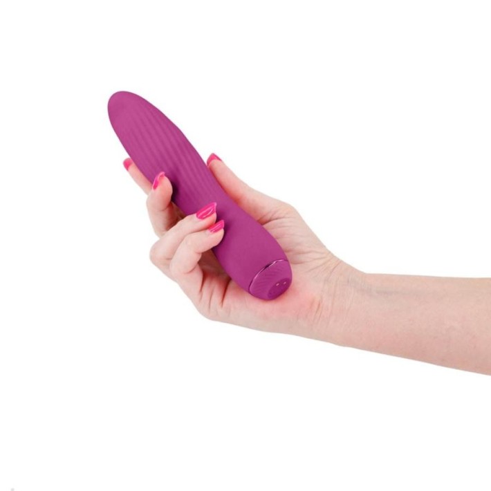 Vibrator Clasic Obsession Clyde, Roz Inchis, 17 Cm