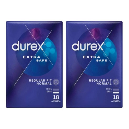 prezervative, Pachet Prezervative Durex Extra Safe 2x18, 36 Bucati , pasiune.ro