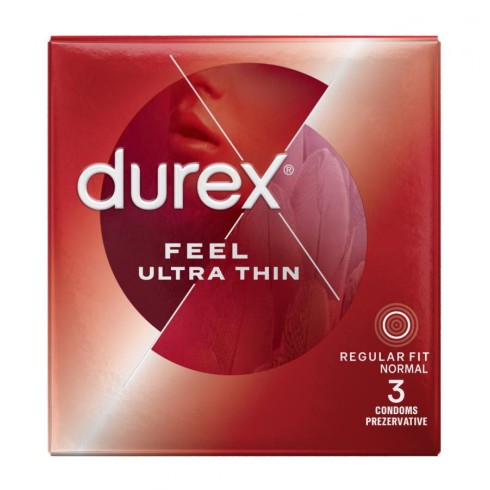 prezervative, Prezervative Durex Feel Ultra Thin 3 Buc, pasiune.ro