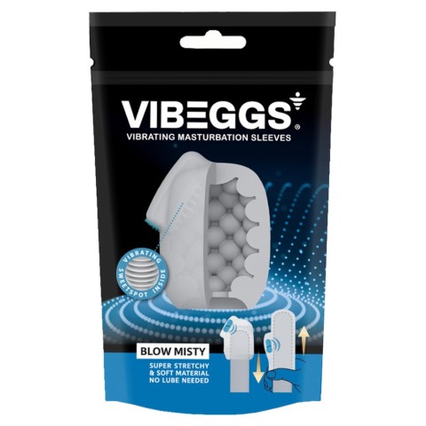 VIBEGGS, Masturbator Cu Vibratii De Unica Folosinta Blow Misty, pasiune.ro