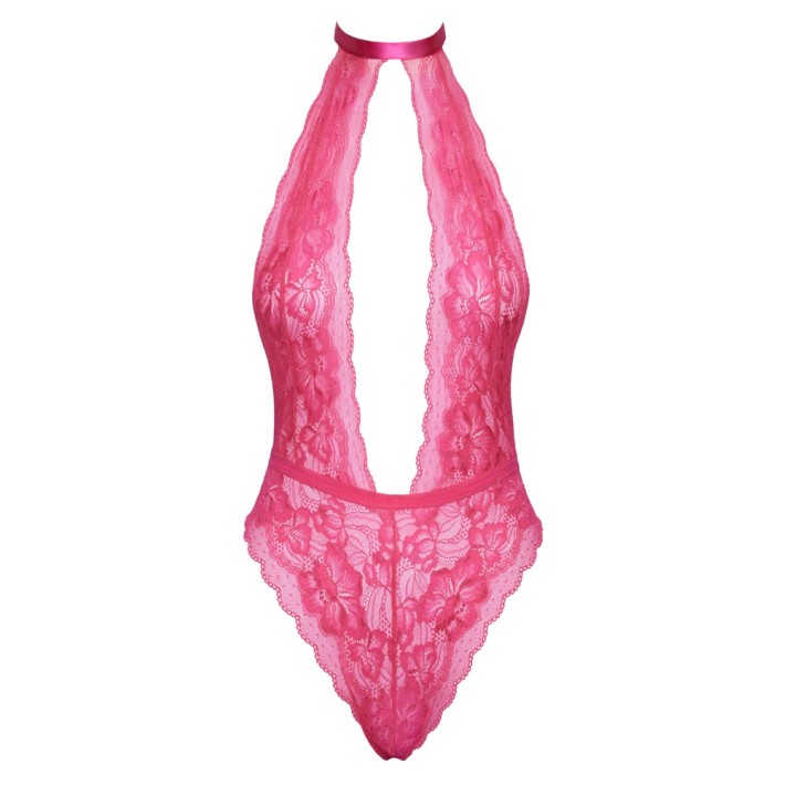 Body Roz Kissable Cu Fundite Din Satin 3